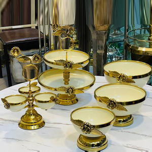 Tazón Decorativo de Diseño de Mariposa en Aluminio con Cristal, Aspecto Moderno, Alta Calidad, Precio al por Mayor - Product Image 4