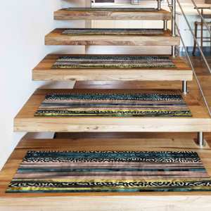 Alfombra con Estampado Étnico: Diseño Moderno, Azteca, Geométrico, Grande, Fácil de Limpiar, Goblen - Product Image 4