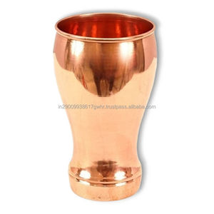 โลหะทองแดงบริสุทธิ์แก้วไวน์แก้วถ้วยเบียร์ไวน์ค็อกเทลบาร์บ้านโรงแรมร้านอาหาร 16.582 ออนซ์ - Product Image 1