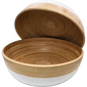 Vente en gros de bols à salade de fruits en bois écologiques plat de service et décoratif polyvalent pour les fêtes - Product Image 4