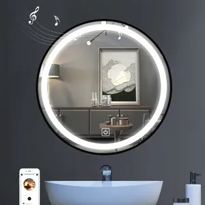 Haute qualité 60cm LED interrupteur tactile à intensité variable miroir de salle de bain haute définition capteur Anti-buée Intelligent miroir intelligent moderne - Product Image 5