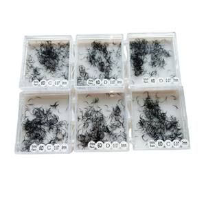 Extensiones de Pestañas de Pelo Sintético de Alta Calidad Nhu Y NY6D 6D, Volumen 6D, Longitud de 8-15 mm, Hechas a Mano, Fácil Aplicación, Empaque a Granel - Product Image 5