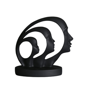 Chica cara lateral árbol diseño oro Metal escultura decorativa estilo moderno granja aluminio Mesa artículos decorativos - Product Image 1