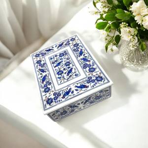 Luxury Marble Jewelry <b>Box</b> Organizer with Custom Brass Handle and Lid Women's Gifts Premium Stone Crafts Storage Jewelry <b>Box</b> - Product Image 1