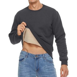 Suéteres Casuales para Hombre, Holgados, Forrados de Felpa Gruesa, 100% Algodón, Cuello Redondo, Invierno, Ecológicos, Venta al Por Mayor, Personalizables - Product Image 1