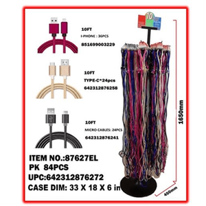 87627 สายชาร์จโทรศัพท์แบบยืดหยุ่น 10 ฟุต - Product Image 1