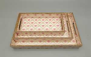 Bandeja para servir de madera MDF de estilo moderno con pegatina Meena para restaurante y Hotel Ramadan-Bandeja decorativa TAQI CRAFT - Product Image 3