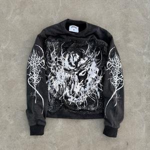 เสื้อฮู้ดดี้หนานุ่มสำหรับฤดูหนาวแบบมีซิป สไตล์โอเวอร์ไซส์แบบดิสเทรส ผลิตจากวัสดุรักษ์โลก พร้อมบริการพิมพ์โลโก้และสีตามสั่ง - Product Image 5