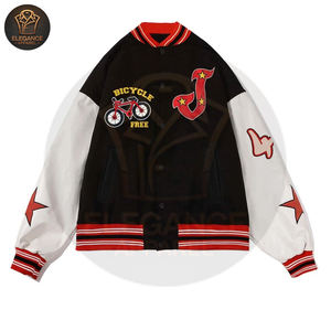 Léger Écologique Meilleur Fournisseur Nouveau Design Broderie Et Patch Fermeture À Pression Plusieurs Poches Collège Baseball Vestes - Product Image 6