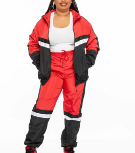 Conjunto Deportivo de Dos Piezas al por Mayor, Chaqueta Cortavientos con Forro de Malla, Cierre de Cremallera, Logotipo Impreso, para Hombre y Mujer - Product Image 3