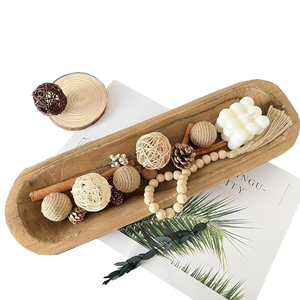 Bol à pâte en bois de ferme plateau de chandelier décoratif transfrontalier décoration de scène centrale de Table décorer bol - Product Image 3