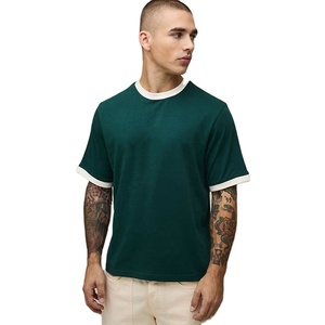 เสื้อยืดโอเวอร์ไซส์ทรงหลวมสีพื้นสำหรับผู้ชาย ดีไซน์สั่งทำได้ สไตล์สตรีทแฟชั่น ใส่สบาย ผลิตจากผ้าฝ้าย 100% - Product Image 1