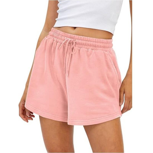 Shorts d'été personnalisés pour femmes, taille haute, coupe ajustée, couleurs unies, vente chaude, nouveau style, polyester/nylon - Product Image 3