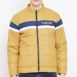 Chaqueta de Burbujas para Hombre, Diseño Único, Lavable, Impermeable, Transpirable, Cuello Alto, Patrón de Letras, para Invierno - Product Image 1