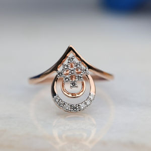 Bague de fiançailles en or 14 carats, taille ronde, diamant cultivé en laboratoire, élégance intemporelle, bague de mariage - Product Image 4