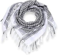 Nouveau design, couleur unie, tactique, 100% coton cachemire, écharpe arabe à franges, shemagh, keffiyeh du désert, écharpe pour la tête et le cou
