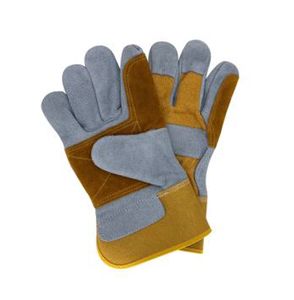 Guantes óptimos de seguridad para las manos Guantes de trabajo de cuero dividido de piel de vaca resistente de alto rendimiento para industrias - Product Image 2