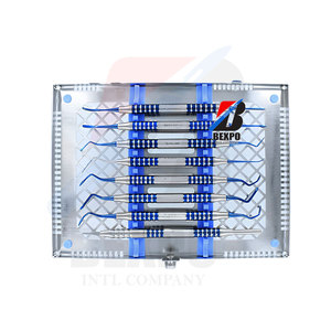ชุดผ่าตัดขุดอุโมงค์ขนาดเล็ก8pc-Dental เครื่องมือเคลือบไทเทเนียมสีฟ้าปริทันต์ - Product Image 4