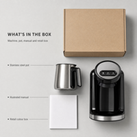 Machine à café turque portable 2 tasses 400W semi-automatique électrique pour hôtel et maison, vente en gros, OEM ODM, directement de l'usine