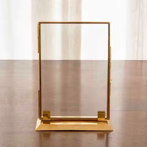 Newly Rectangle Shape Metal <b>Glass</b> <b>Picture</b> Photo <b>Frame</b> in Gold Finish Tabletop - Product Image 5