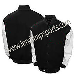 Chaqueta de béisbol de manga larga personalizada al por mayor para hombre, últimos diseños, cuello levantado de secado rápido, variedades lisas en blanco - Product Image 6