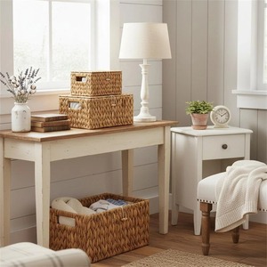 Caja de Jacinto de Agua con Tapa y Asa, Caja de Almacenamiento Hecha a Mano, Ecológica, Natural, Decoración para el Hogar, Venta al por Mayor desde Vietnam - Product Image 5