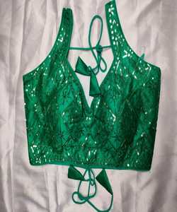 Listo para usar Mujeres indias Diseñador Bordado Blusas DE TRABAJO Ropa de fiesta Diseñador de bodas Última blusa de desgaste de las señoras Alphanumero - Product Image 4