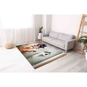 Tapis de salle de bain pour fille tendance : Tapis moderne antidérapant, avec poils doux - Product Image 2