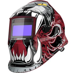 Auto-Darkening Full Face <b>Welding</b> <b>Helmet</b> Arc Light Protection 180 Viewing Area Solar Powered Adjustable Sensitivity 1 Year - Product Image 6