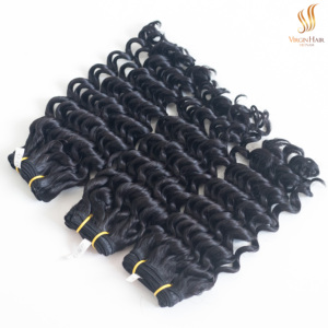 ผมต่อแบบธรรมชาติทำจาก10A ผมลอนลึกสองชั้นผมมนุษย์จากกัมพูชาเวียดนาม - Product Image 2