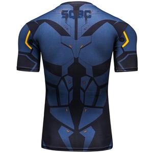 OEM formation personnalisée MMA & Muay Thai Rashguard haute GSM Spandex/Polyester transfert de chaleur imprimé BJJ Rash Guard - Product Image 6