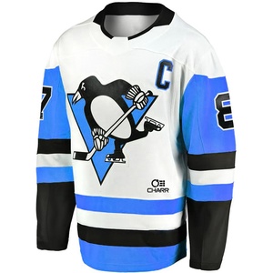 Jerseys de práctica de hockey sobre hielo por sublimación Reversible para hombre de poliéster 100% de alta calidad personalizados respetuosos con el medio ambiente de secado rápido transpirable - Product Image 3