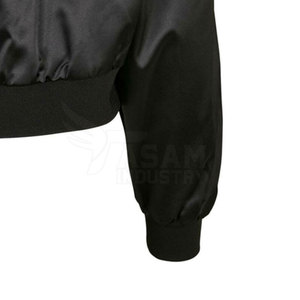 Chaqueta de Satén para Mujer, Tela Suave y Lisa, Diseño Ligero, Ideal para Fiestas y Estilo Urbano - Product Image 3