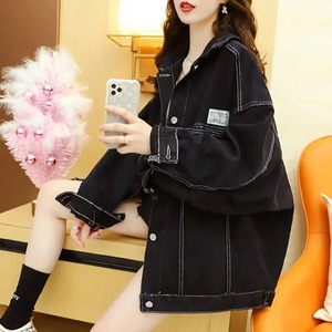 Nouveau 2024 automne Denim veste femmes coupe ample Style coréen étudiant vêtements grande taille vêtements pour femmes printemps automne saison - Product Image 6