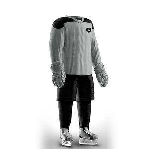 Ensemble d'uniformes de hockey sur glace pour hommes à quantité minimale de commande bas, fabriqué en usine, ensemble d'uniformes de hockey sur glace à bas prix, vente en gros - Product Image 2