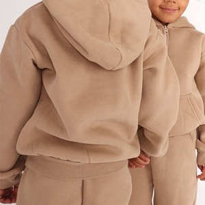 Conjuntos de Ropa Deportiva Casual de Felpa para Hombre con Logotipo Personalizado, Color Sólido, Sudadera con Capucha y Pantalones de Chándal 100% Algodón - Product Image 6