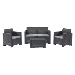 Set da giardino in polipropilene 'nebraska Ii' Antracite - Product Image 1