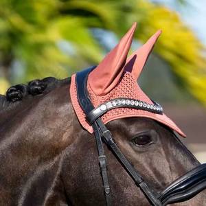 Máscara Antimoscas para Caballos con Cubre Orejas, Material Transpirable de Spandex Tejido, Talla 60x80x90cm, Red Protectora Facial para Caballos, Protección Solar, Uso en Invierno y Exteriores - Product Image 3