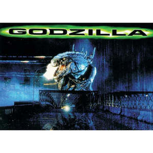 Carte postale moderne Godzilla en papier durable pour décoration murale - Product Image 1