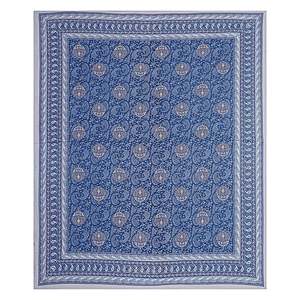 Juego de Sábanas de 3 Piezas con Estampado Étnico en Mezclilla Azul, 100% Algodón, para Cama Doble, con 2 Fundas de Almohada, para Uso Doméstico (ADB1469) - Product Image 4