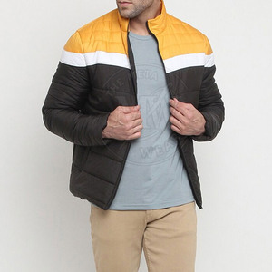 Recién llegado de invierno de fábrica, chaqueta acolchada de manga larga para hombre con logotipo personalizado, chaquetas acolchadas impresas - Product Image 4