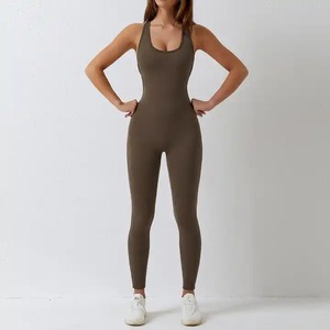 Tout nouveau une pièce femmes dos nu doux Fitness corps gymnastique exercice vêtements de sport ensemble de Yoga entraînement Yoga sport combinaison - Product Image 5
