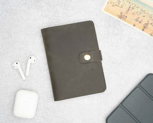 Porte-passeport en cuir personnalisé PTH-0010 en cuir véritable fait à la main avec impression par sublimation couverture vierge pour passeports - Product Image 3