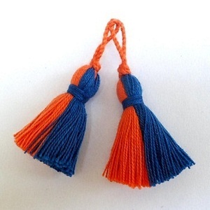 Customized cheap 13cm <b>gold</b> and silver metallic tassel with metallic loop - Product Image 3