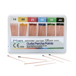 Dùng một lần gutta percha điểm kênh gốc endodontic obturation Màu mã hóa 6% GP điểm 120 mỗi hộp vật liệu nha khoa - Product Image 4