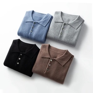 เสื้อโปโลสำหรับผู้ชายเสื้อโปโลแขนสั้นเสื้อโปโลลายเรียบๆปักโลโก้ได้ตามต้องการ - Product Image 1