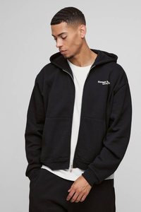 Sudadera con Capucha de Invierno para Hombre, Personalizada, Gruesa, con Estampado por Transferencia de Calor, Teñida Lisa, 100% Algodón, Estilo Urbano, Informal - Product Image 4