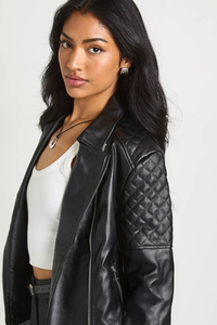 Veste de moto pour femme, mode streetwear, grande taille, tricotée, respirante, de haute qualité - Product Image 6