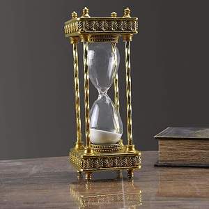 Designer Metal Hourglass Timer Exclusive Home Office Desk Table Elegant <b>Sand</b> Display Accent <b>Art</b> Style Premium Quality - Product Image 6
