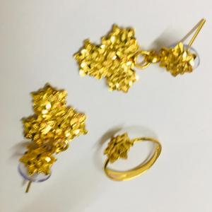 Collar de cadena de acero inoxidable con hoja chapada en oro y plata, cadena plana de serpiente, comoros, mayotte, togo, venta al por mayor - Product Image 5